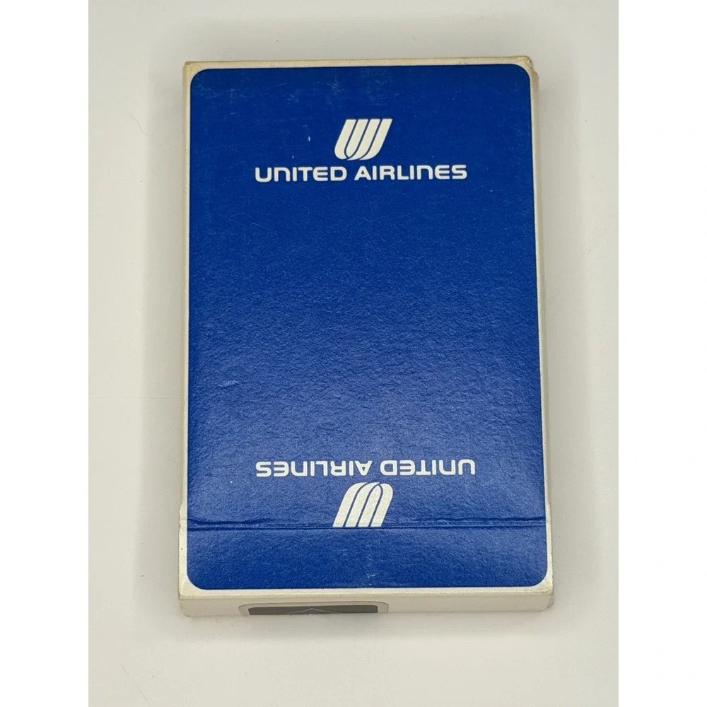 United Airlines Blue Playing Cards Deck Collectible vintage